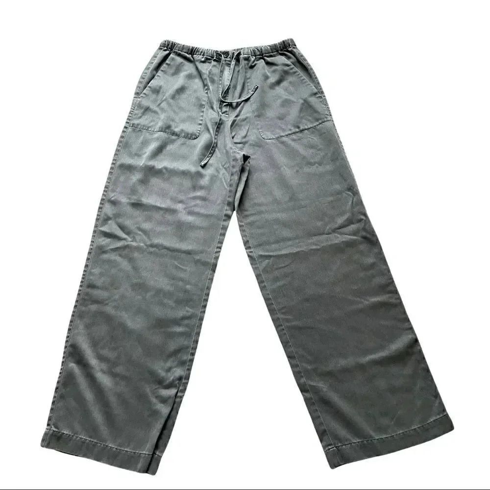 Liz Claiborne Sport Ultra-Light and Soft Wide Leg Olive Womens Pants SZ 6